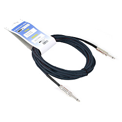 Invotone ACI1006/BK - Инструментальный кабель, 6,3 джек моно <-> 6,3 джек моно, длина 6 м (черный)