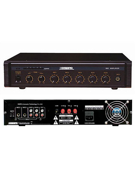 DSPPA MP-600P  Микшер-усилитель 250 Вт-100В, 3 мик