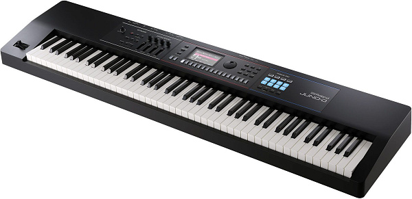 Профессиональный синтезатор ROLAND [JUNO-D8] с 88-клавишной молоточковой клавиатурой (PHA-4), движком ZEN?Core. Более 3 800 тембров, 95 ритмов, 8-дорожечный секвенсор (64 шага), микрофонный вход, USB-C/A, цветной дисплей, вес 14,5 кг.