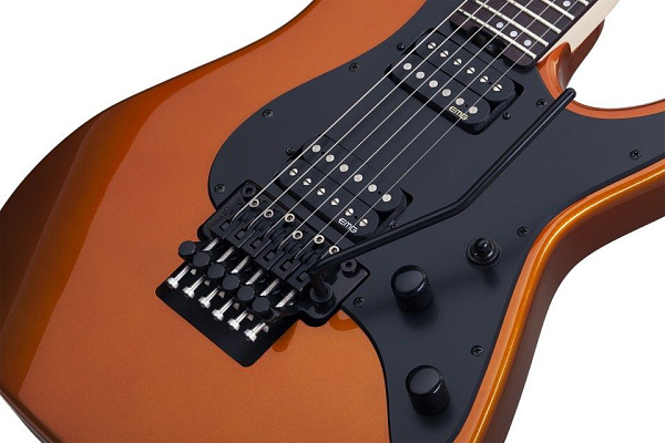 Электрогитара SCHECTER [SUN VALLEY SUPER SHREDDER FR LOR] электрогитара 6-струнная, корпус: красное дерево, гриф: клен, накладка: палисандр, 24 лада, FloydRose, цвет: Lambo Orange (LOR)