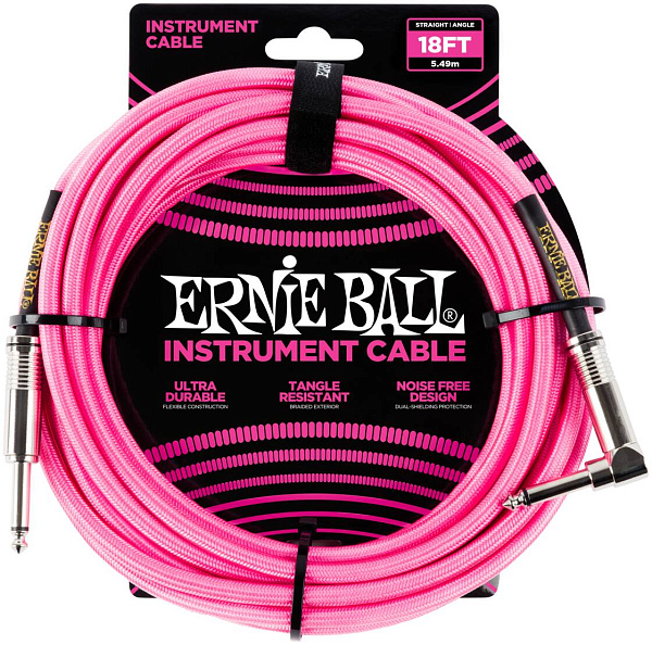 ERNIE BALL 6083, 5.49м - Инструментальный кабель