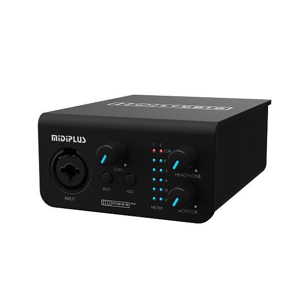 Midiplus Studio M pro OTG - Аудиоинтерфейс USB, 1 вход/2 выхода c OTG