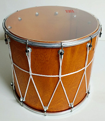 Мастерская Бехтеревых BK-14Nv - Барабан кавказский 14" с верёвкой, цвет орех