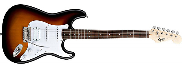 FENDER SQUIER AFFINITY STRATOCASTER MN 2-COLOR SUNBURST Электрогитара, цвет 2-х цветный санбёрст.