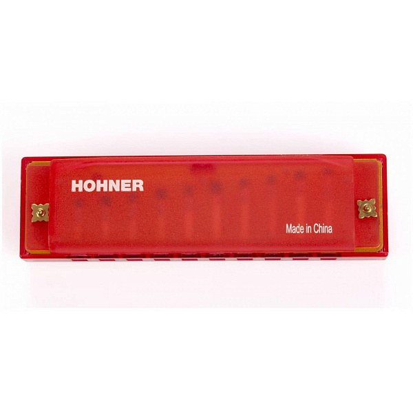 HOHNER Translucent Red (M1110R) - губная гармоника детская, тональность C, цвет прозрачный красный