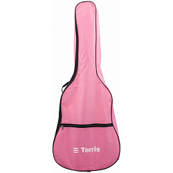TERRIS TGB-C-01PNK - чехол для классической гитары, без утепления, 2 наплечных ремня, цвет розовый