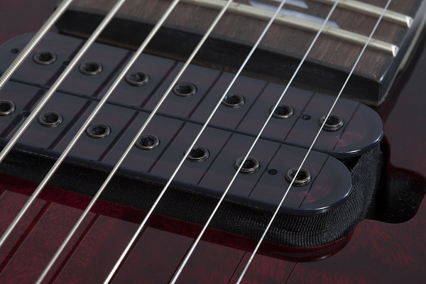 Электрогитара SCHECTER [OMEN ELITE-7 BCHB] электрогитара 7-струнная, корпус: красное дерево, топ: кап, гриф: клен, накладка: палисандр, 24 лада, цвет: Black Cherry Burst (BCHB)