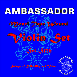 Ambassador 90126 Violin S126 Monel tape wound 4\4
