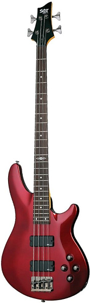 Бас-гитара SCHECTER [C-4 BASS SGR BY SCHECTER  M RED] бас-гитара 4-струнная, с чехлом, корпус: липа, гриф: клён, накладка палисандр, 24 лада, цвет Metallic Red (MRED)