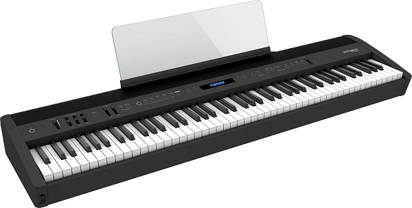 Портативное цифровое пианино ROLAND [FP-60X-BK] (88 клавиш PHA-4 Standard), полифония 256, SuperNATURAL Piano, 358 тембров, Bluetooth 3.0, Headphones 3D Ambience, USB, вес 19,3 кг., черное.