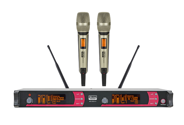 Радиосистема двухканальная c двумя ручными передатчиками XLine MD-262A-D