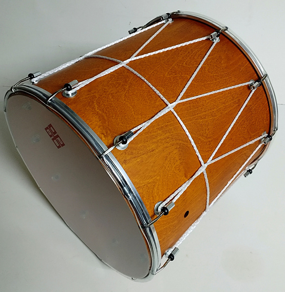 Мастерская Бехтеревых BK-14Nv - Барабан кавказский 14" с верёвкой, цвет орех