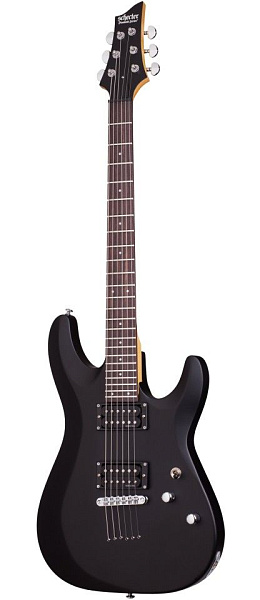 Электрогитара SCHECTER [C-6 DELUXE SBK] электрогитара 6-струнная, корпус: липа, гриф: клен, накладка: палисандр, 24 лада, цвет: Satin Black (SBK)