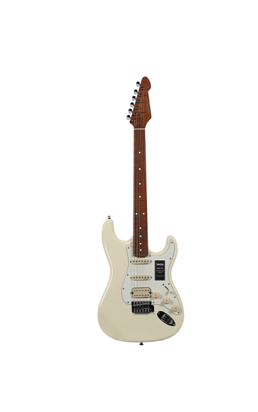 SAGA SMF1314WH - Электрогитара Stratocaster с чехлом, цвет белый