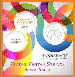 Hannabac 600HT Silver-Plated Orange - Комплект струн для классической гитары, сильное натяжение