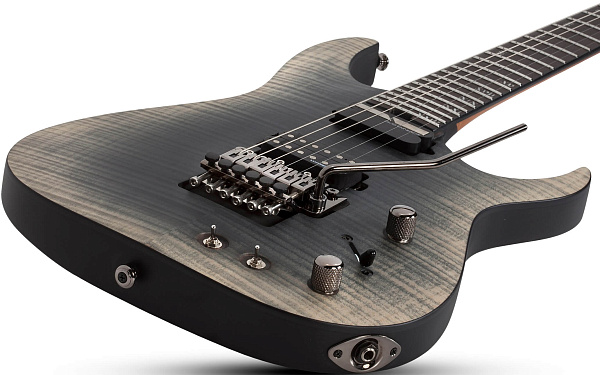 Электрогитара SCHECTER [BANSHEE MACH-6 FR-S FOB] электрогитара 6-струнная, корпус: болотный ясень,топ: огненный клен, гриф: обожженый клен, накладка: чёрное дерево, 24 лада, FloydRose, цвет: Fallout Burst (FOB)