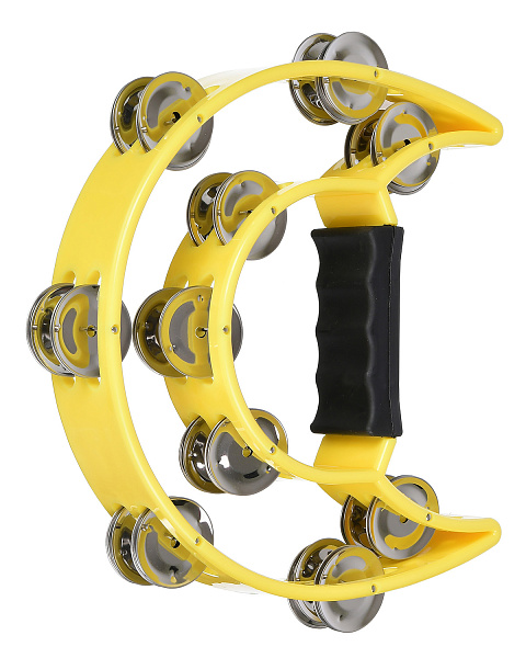 DEKKO TX9-20 YW - Тамбурин в форме двойного полумесяца, жёлтый