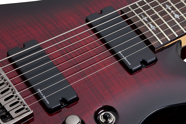 Электрогитара SCHECTER [DEMON-8  CRB] электрогитара 8-струнная, корпус: липа, гриф: клен, накладка: венге, 24 лада, цвет: Crimson Red Burst (CRB)
