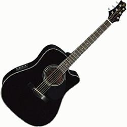 Greg Bennett D9CE/ВК Электроакустическая гитара, цвет черный.