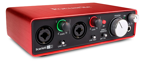 FOCUSRITE SCARLETT 2I2 2ND GEN USB аудио интерфейс, 2 входа/2 выхода