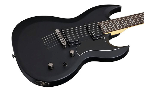 Электрогитара SCHECTER [DEMON S-II ABSN] 6-струнная, корпус: липа, гриф: клен, накладка: палисандр, 24 лада, цвет: Aged Black Satin (ABSN)