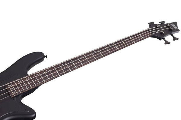Бас-гитара SCHECTER [STILETTO STEALTH-4 SBK] бас-гитара 4-струнная, корпус: липа, гриф: клен, накладка: палисандр, 24 лада, цвет: Satin Black (SBK)