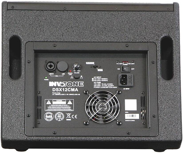 INVOTONE DSX12CMA - двухполосный активный монитор 415 Вт, 12" вуфер, 60Гц-20кГц,...