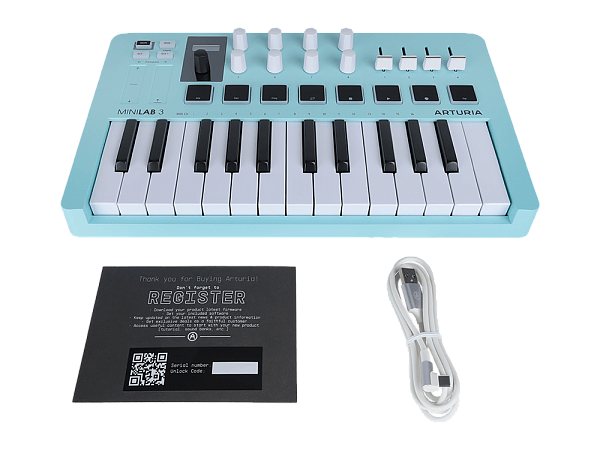 Arturia MiniLab 3 Aquamarine - MIDI клавиатура