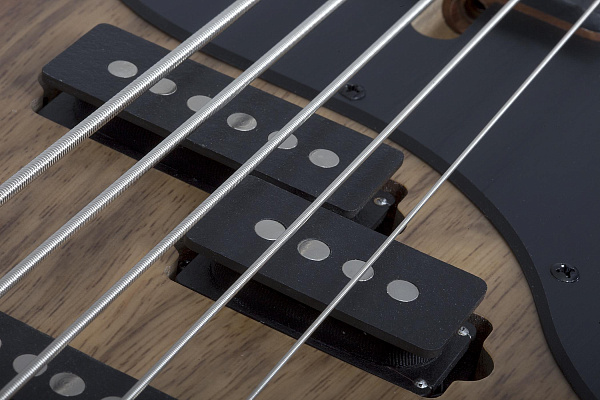 Бас-гитара SCHECTER [MODEL-T 5 EXOTIC BLACK LIMBA BL] бас-гитара 5-струнная, корпус: черная лимба, гриф: обожжёный клен, накладка: черное дерево, 21 лад, цвет: Black Limba (BL)