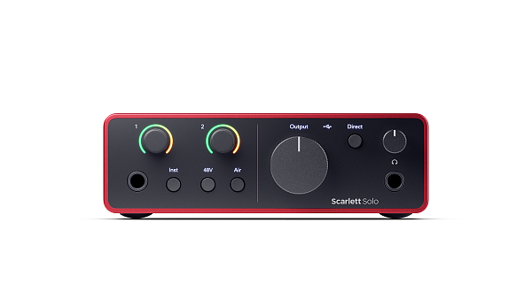 FOCUSRITE Scarlett Solo 4th Gen - аудиоинтерфейс USB, 2 входа/2 выхода