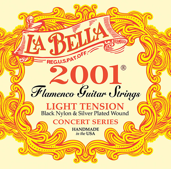 La Bella 2001FL-Flamenco-Light Комплект струн для фламенко гитары, слабое нат., посеребр.