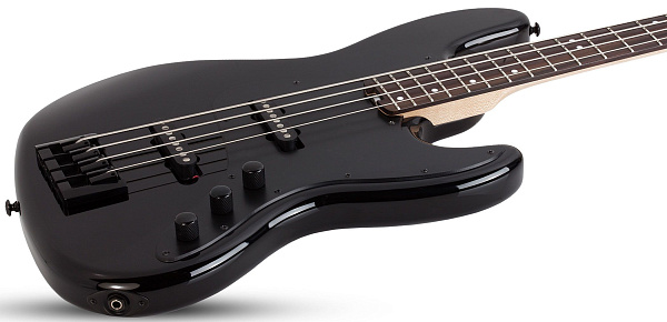 Бас-гитара SCHECTER [J-4 ROSEWOOD FB G.BLK ] бас-гитара 4-струнная, корпус: ольха, гриф: клен, накладка палисандр, на болтах, 21 лад, цвет: Gloss Black (G.BLK)