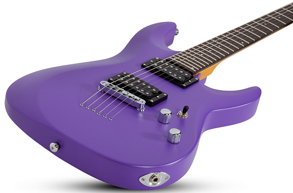 Электрогитара SCHECTER [C-6 DELUXE SDPRPL]  электрогитара 6-струнная, корпус: липа, гриф: клен, накладка: палисандр, 24 лада, цвет Satin Dark Purple (SDPRPL)