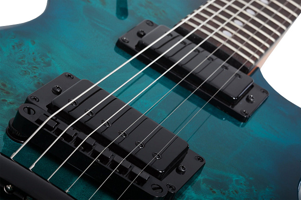 Электрогитара SCHECTER [SOLO-II STANDARD OBB] электрогитара 6-струнная, корпус: красное дерево, топ из капа, гриф: печеный клен, накладка: палисандр, 22 лада, цвет Ocean Blue Burst (OBB)