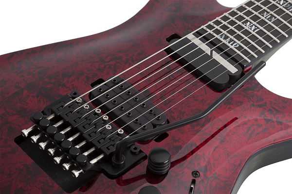 Электрогитара SCHECTER [C-7 APOCALYPSE RED REIGN RR] электрогитара 7-струнная, корпус: болотный ясень, гриф: клен, накладка: черное дерево, 24 лада, цвет: Red Reign (RR)