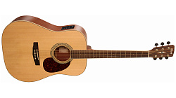 Cort EARTH100F NAT Электроакустическая гитара, дредноут, цвет натуральный.