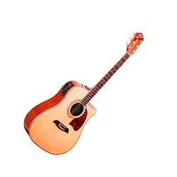 Oscar Schmidt OG2CE N Электроакустическая гитара типа Dreadnought с вырезом, цвет натуральный.