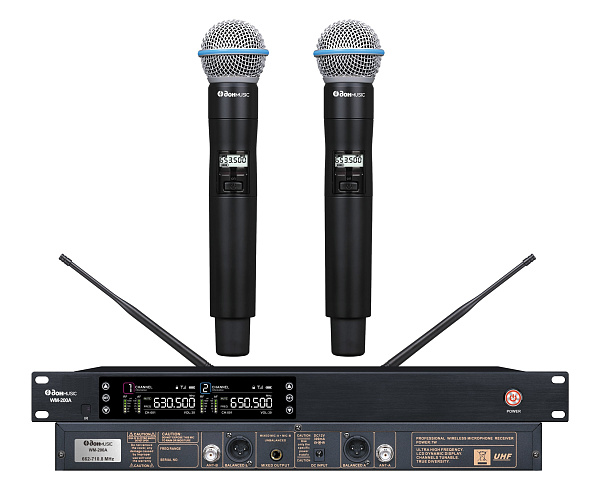 Don Music WM-200A - Радиосистема двухканальная с двумя ручными передатчиками