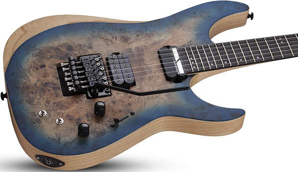 Электрогитара SCHECTER [REAPER-6 FR S SKYB] электрогитара 6-струнная, 24 лада, корпус: болотный ясень, топ: кап, гриф: клен, накладка: черное дерево, Sustaniac, FloydRose, цвет: Charcoal Burst (CB)