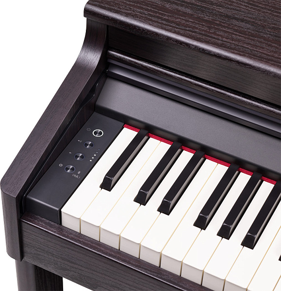 Цифровое пианино ROLAND [RP701-DR] корпусное, клавиатура PHA-4, покртиые клавиш под слоновую кость,  324 тембра, полифония - 256 голосов, функция обучения, 3 педали, 2 выхода на наушники,цвет Dark Rosewood.