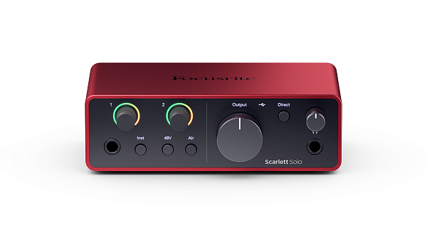 FOCUSRITE Scarlett Solo 4th Gen - аудиоинтерфейс USB, 2 входа/2 выхода