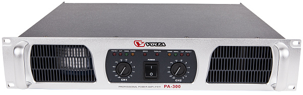 VOLTA PA-300 Усилитель мощности 2-канальный. Мощность (8/4/2 Ом)  - 2х200 Вт/ 2х300 Вт/ 2х500 Вт.