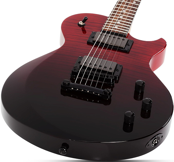 Электрогитара SCHECTER [SOLO-II STANDARD BB] электрогитара 6-струнная, корпус: красное дерево, топ из капа, гриф: печеный клен, накладка: палисандр, 22 лада, цвет BloodBurst (BB)
