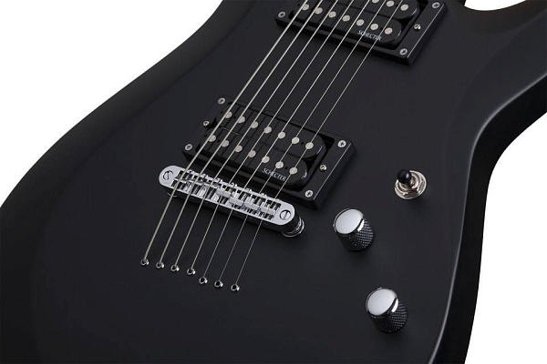 Электрогитара SCHECTER [C-7 DELUXE SBK] электрогитара 7-струнная, корпус: липа, гриф: клен, накладка: палисандр, 24 лада, цвет: Satin Black (SBK)