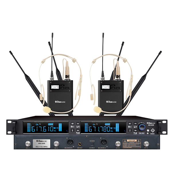 Don Music WM-300B - Радиосистема двухканальная с двумя поясными передатчиками