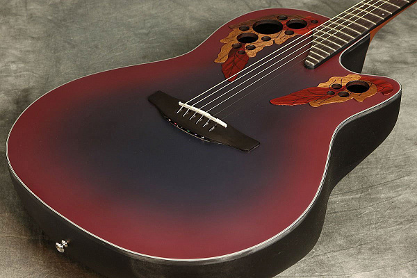 OVATION CE44-RRB Celebrity Elite Mid Cutaway Reversed Redburst - Электроакустическая гитара