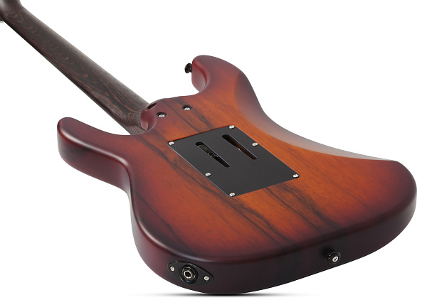 Электрогитара SCHECTER [SUN VALLEY SUPER SHREDDER EXOTIC ZIRICOTE ZIR] электрогитара 6-струнная, корпус: черная лимба с топом из цирикота, гриф: венге, накладка: черное дерево, 24 лада, цвет: Ziricot (ZIR)