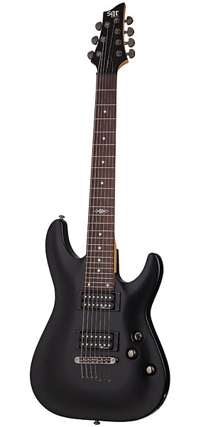 Schecter SGR C-7 BLK - Гитара электрическая, 7 струн, чехол в комплекте