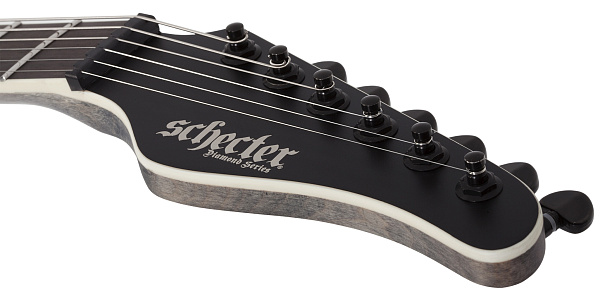 Электрогитара SCHECTER [PT SLS ELITE "EVIL TWIN" SBK] электрогитара 6-струнная, корпус: болотный ясень, топ: огненный клен, гриф: клён/орех/падук, накладка: черное дерево, 24 лада, цвет: Satin Black (SBK)