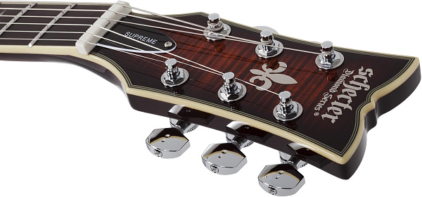 Электрогитара SCHECTER [SOLO-II SUPREME CEB] электрогитара 6-струнная, корпус: красное дерево, гриф: красное дерево, накладка: черное дерево, 22 лада, цвет: Cat's Eye Black Burst (CEB)